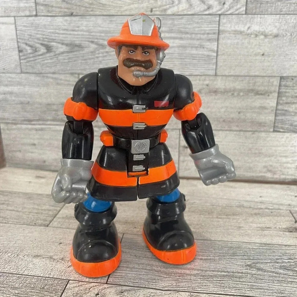 Fisher Price Matel 2002 Rescue Heroes Billy Blaze Fireman Fighter Action Figure - Picture 1 of 11